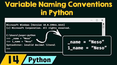variable name in python example