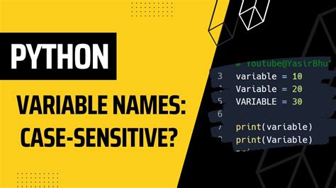 variable names in python are not case sensitive