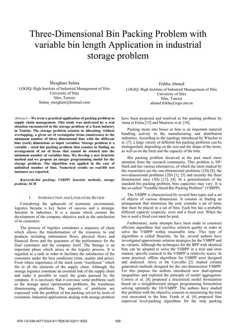 Variable Sized Bin Packing Problem