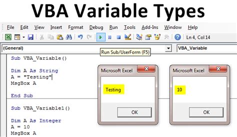 variable types in excel vba