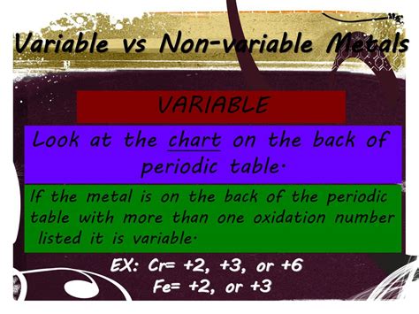 variable vs non variable