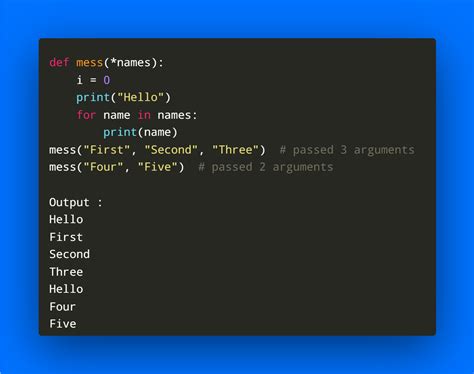variables and arguments in python