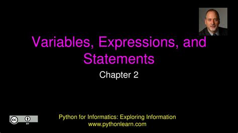variables expressions and statements in python ppt