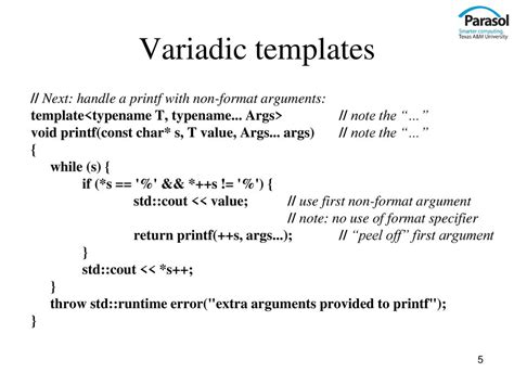 Variadic Templates In C++ Example