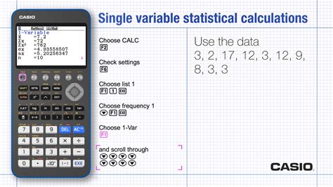 variance symbol on casio calculator