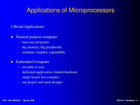 Various Applications Of Microprocessor