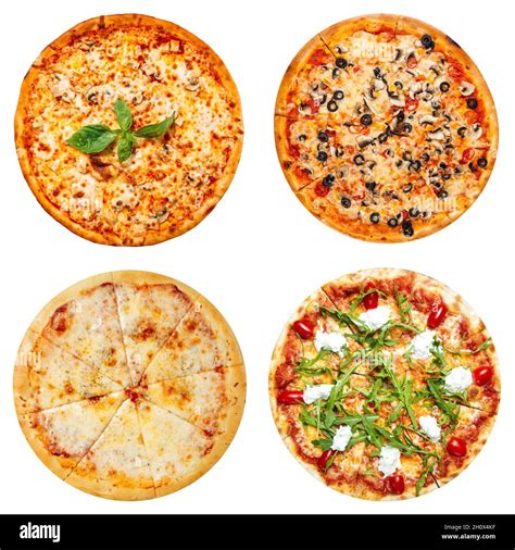 various types of pizza