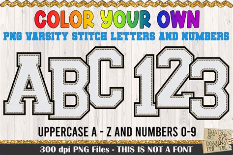 Varsity Letter Stencils Printable