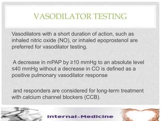 Vasodilator Testing