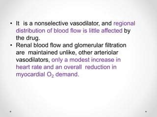 Vasodilators Increase Heart Rate