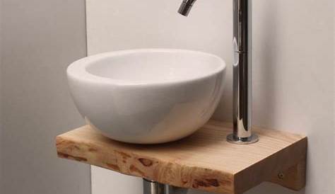 Vasque Pour Toilette Meuble Sous Lavabo Rétro Avec à Poser 64,5 Cm