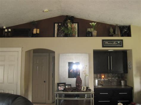 Vaulted Ceiling Shelf Decor