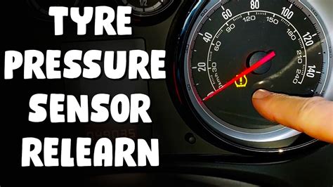 vauxhall astra tyre pressure sensor reset