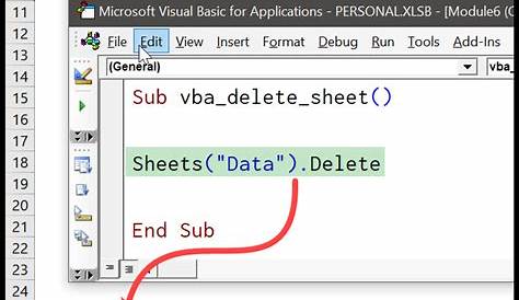 Supprimer la feuille de calcul Excel via macro et VBA sans aucune requête