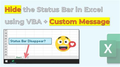Vba Display Status Bar Message