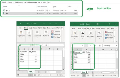 vba import multiple csv files into excel