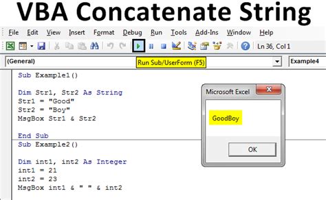 Vba String Concatenation Multiple Lines