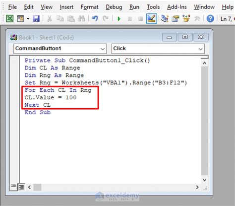 VBA for Each Cell in Range in Excel (3 Methods) ExcelDemy