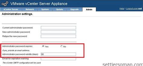 vc reset root password