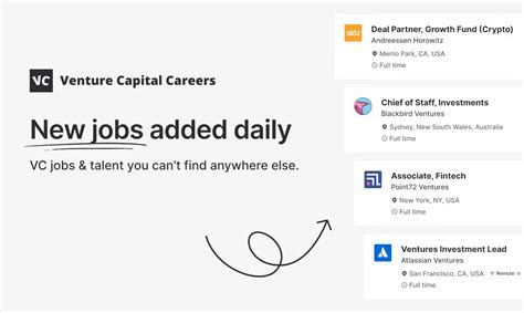 vc startup jobs