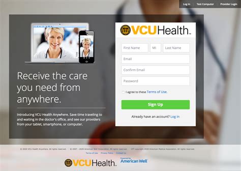 vcuhealth sign in email