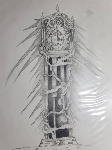 vecna clock drawing