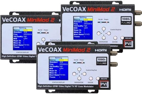 VeCOAX MINIMOD2+ HDMI RF Modulator g Pro Video Instruments