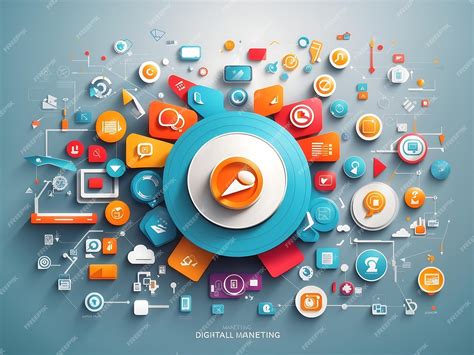 Vector Background For Digital Marketing