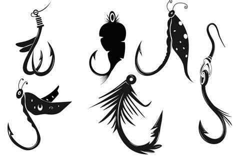Vector Graphics Fish Hook Illustration