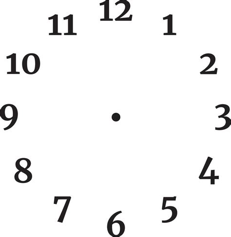 Vector Image Of A Clock Face