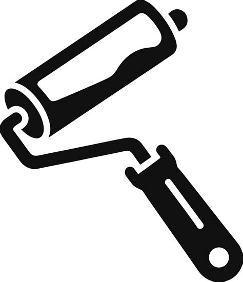 Vector Paint Brush Roller