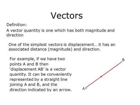 vector quantity in physics definition