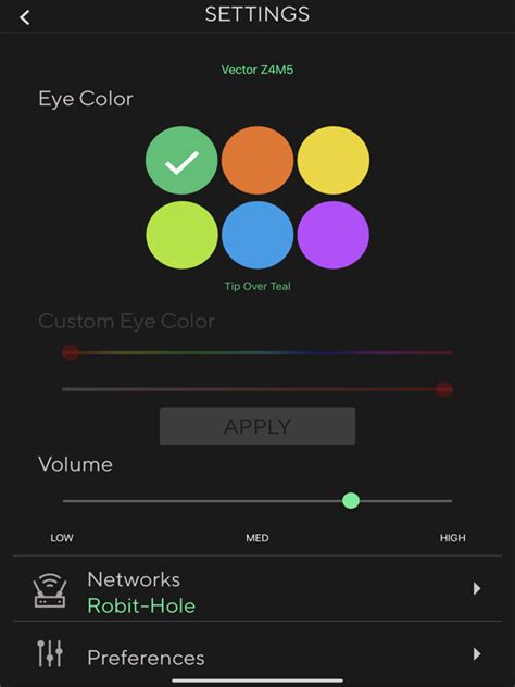 vector robot app ios