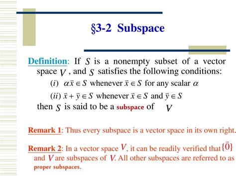 vector subspace definition in mathematics