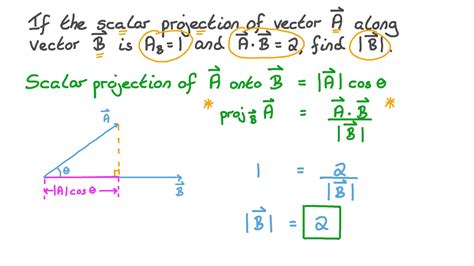 Vector Vs Scalar Projection