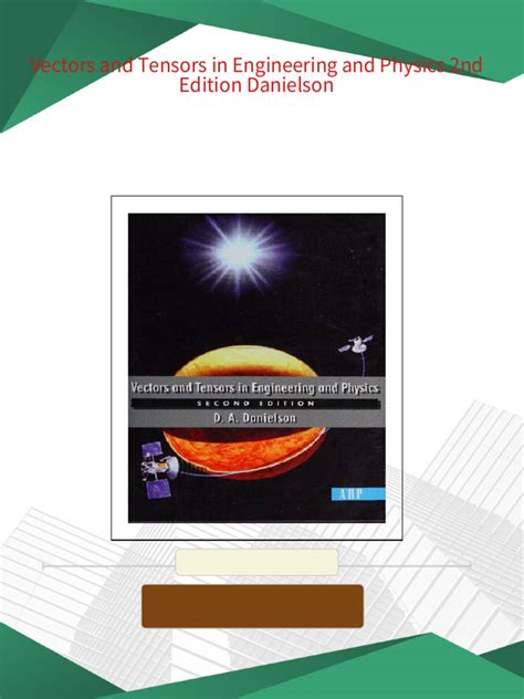 vectors and tensors in engineering and physics pdf