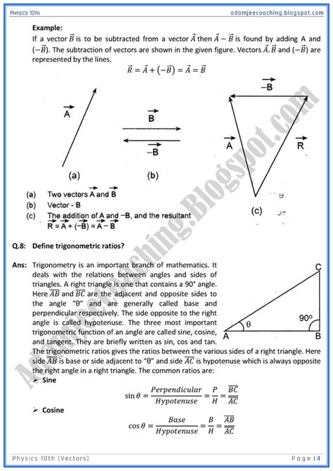 vectors in physics questions and answers pdf grade 12