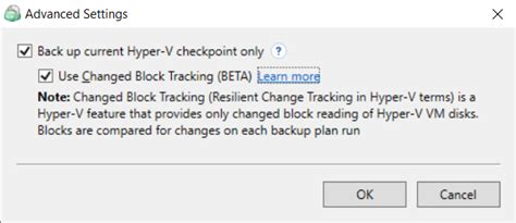 Veeam Change Block Tracking Hyper-V