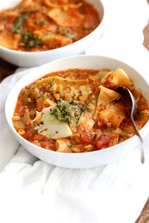 vegan lasagna soup instant pot