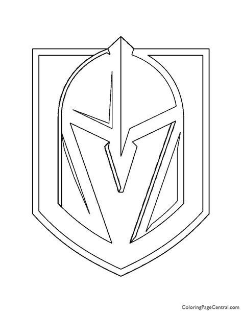 vegas golden knights logo for coloring