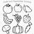 vegetable and fruit coloring pages