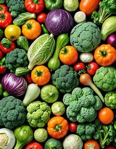 Vegetable Background Portrait