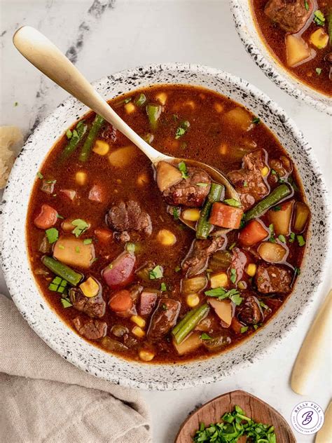Vegetable Beef Soup From Bones
