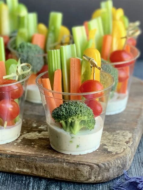 Vegetable Cup Appetizers