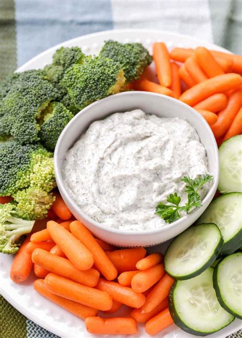 Vegetable Dips With Dill