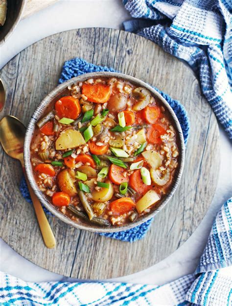 Vegetable Soup Rice Brown