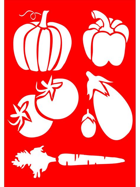 Vegetable Stencils Free Printable
