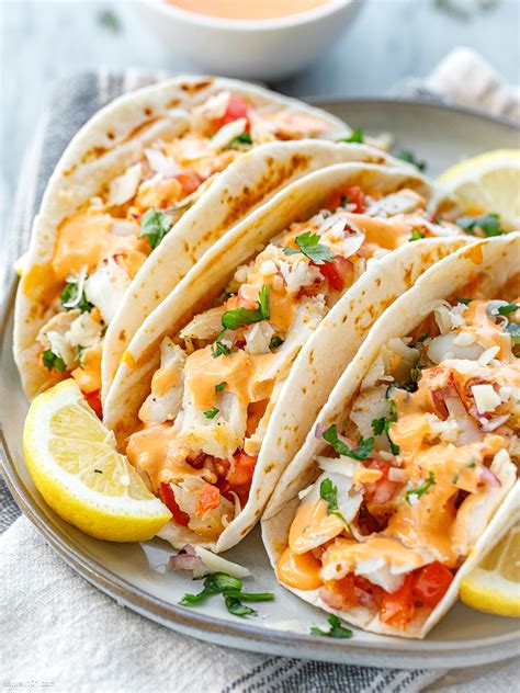 Vegetable With Fish Tacos