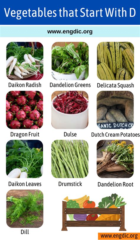 Vegetables That Start With D