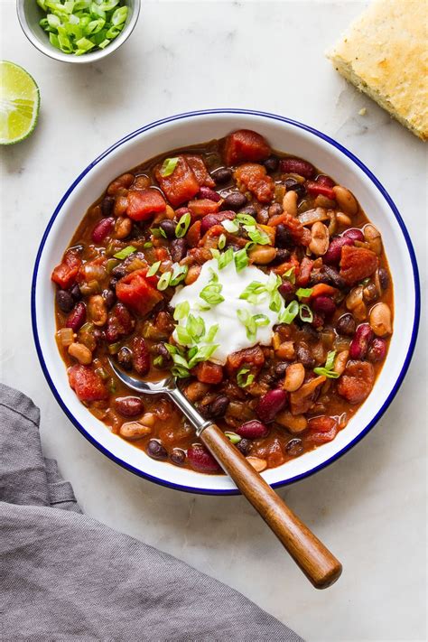 vegetarian bean chili recipe easy